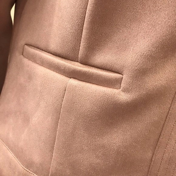 Marc New York Faux Suede Jacket Blush Taupe - Picture 7 of 14